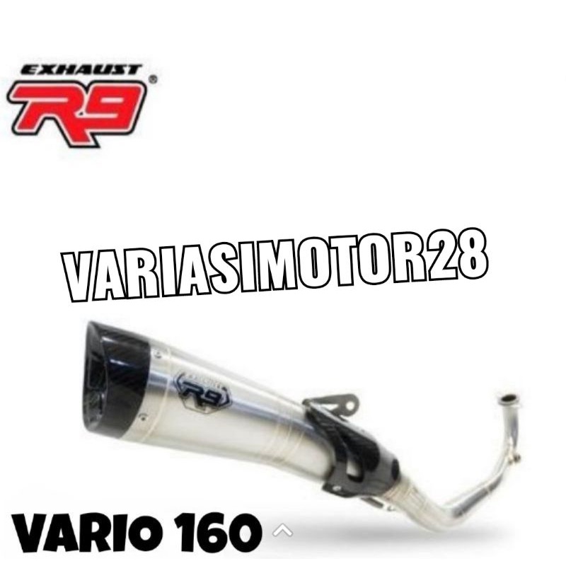 KNALPOT R9 H2 SS SERIES VARIO 160 / PCX 160 / AEROX NEW CONNECTED / AEROX OLD / NMAX NEW / NMAX OLD 