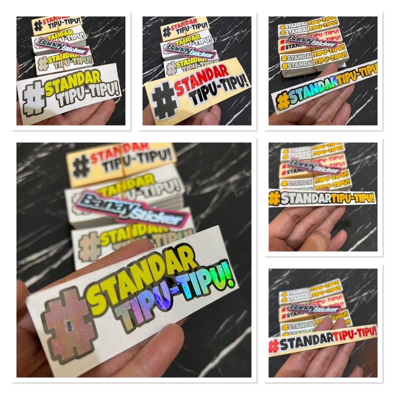 STICKER STIKER STANDAR TIPU TIPU CUTTING