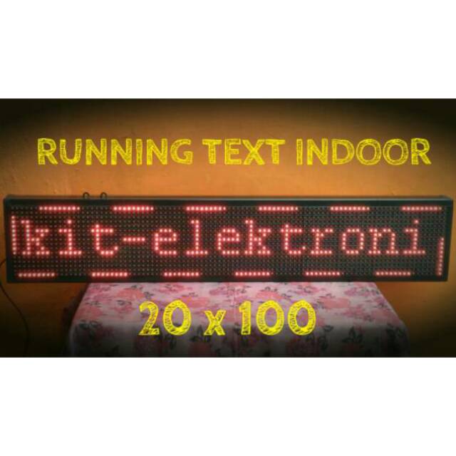 LED RUNNING TEXT PAPAN SCORE BOARD NAMA TOKO