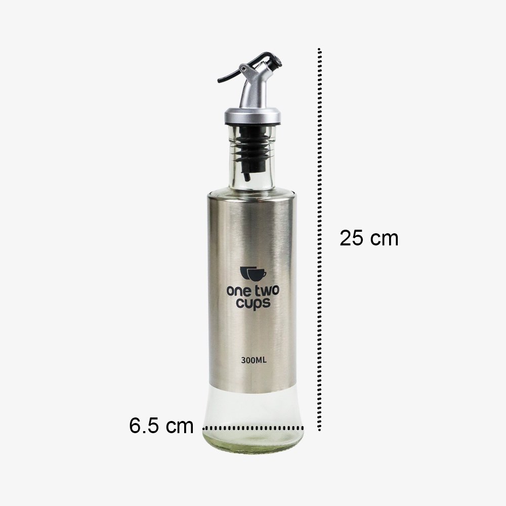 Botol Minyak Olive Oil Bottle Leak-proof 300ml - Silver