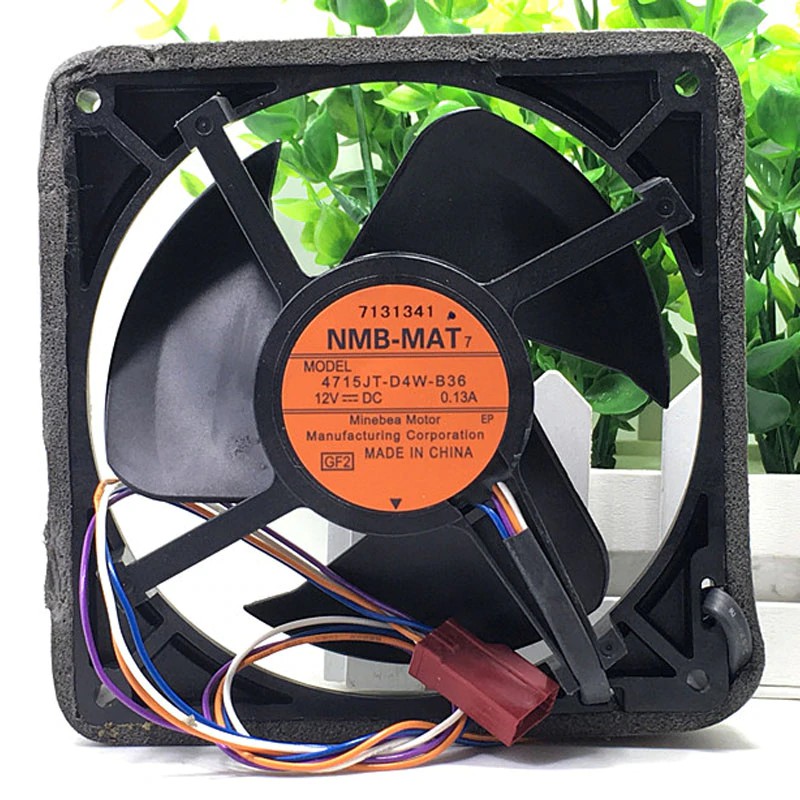 IMPORT Original For NMB 12V 0.13A waterproof fan 4715JT-D4W-B36 12-m refrigerator cooling fan