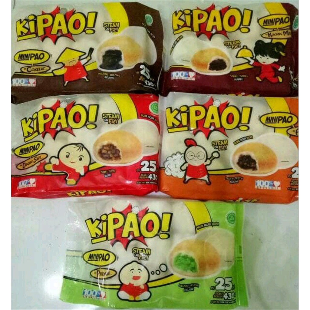 Kipao Bakpao Mini Isi 25 pcs Frozen Food Bandung