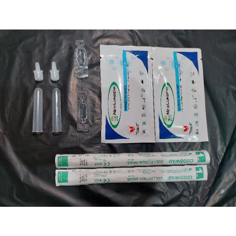 (TERBARU)Antigen Swab hidung detect omicron covid delta gamma rapid tes ecer ori mandiri alat cek te