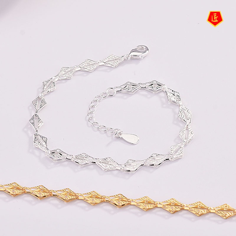 [Ready Stock]Silver Simple Graceful Women's Gold Bracelet