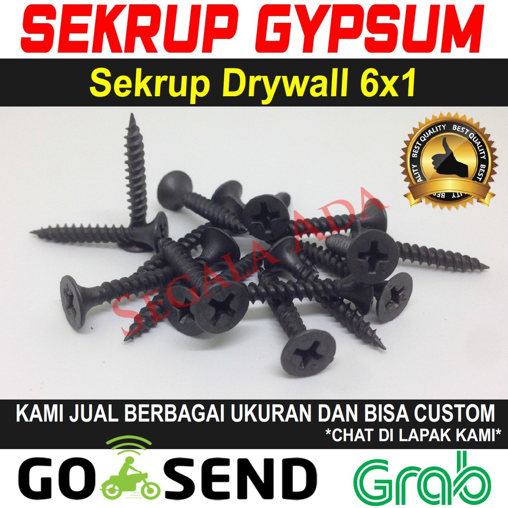 Sekrup Skrup Baut Drywall Gypsum 6x1
