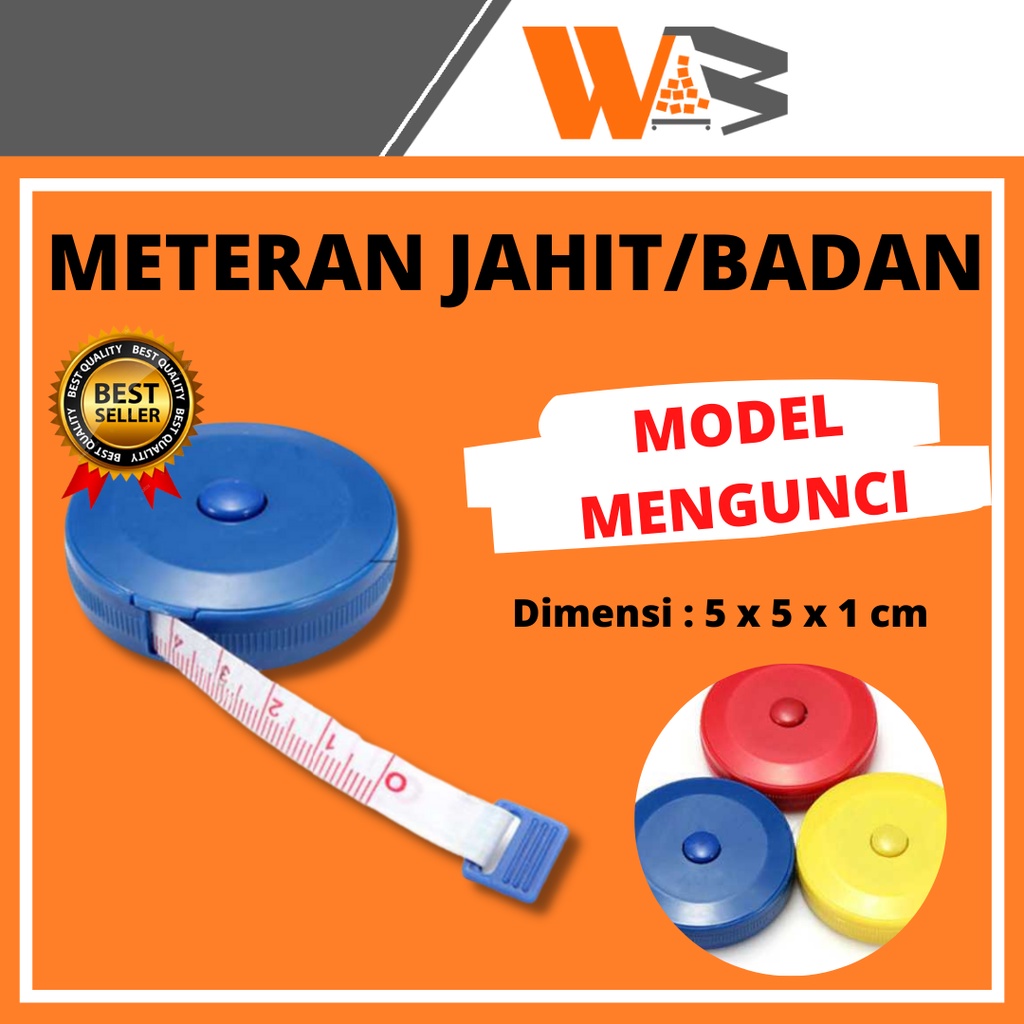 COD Meteran Baju Gulung Peralatan Jahit Meteran Baju Alat Ukur Badan Mini Pengukur Badan 150cm 1.5M D91