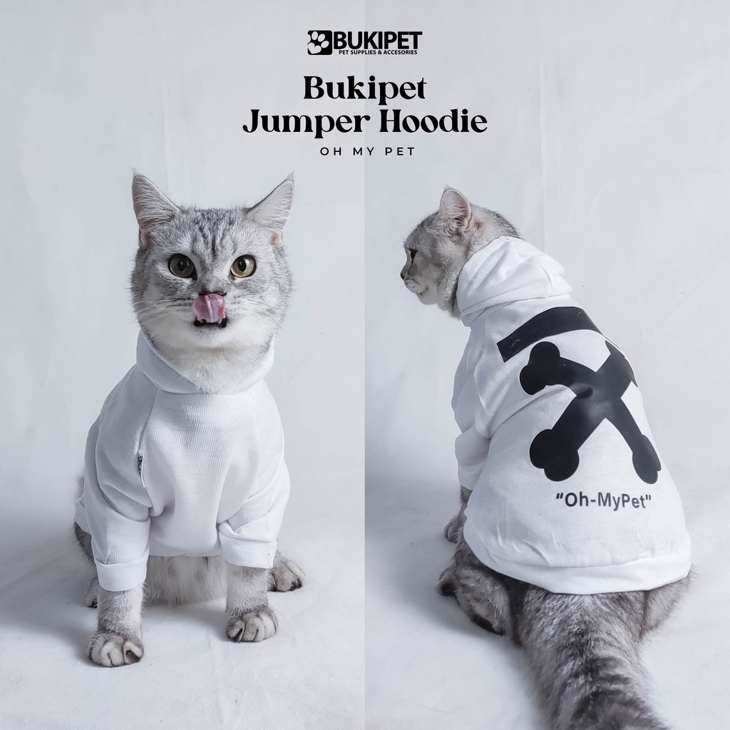 baju kucing anjing kelinci monyet lucu murah aksesoris hewan kecil - HOODIE OH MY PET