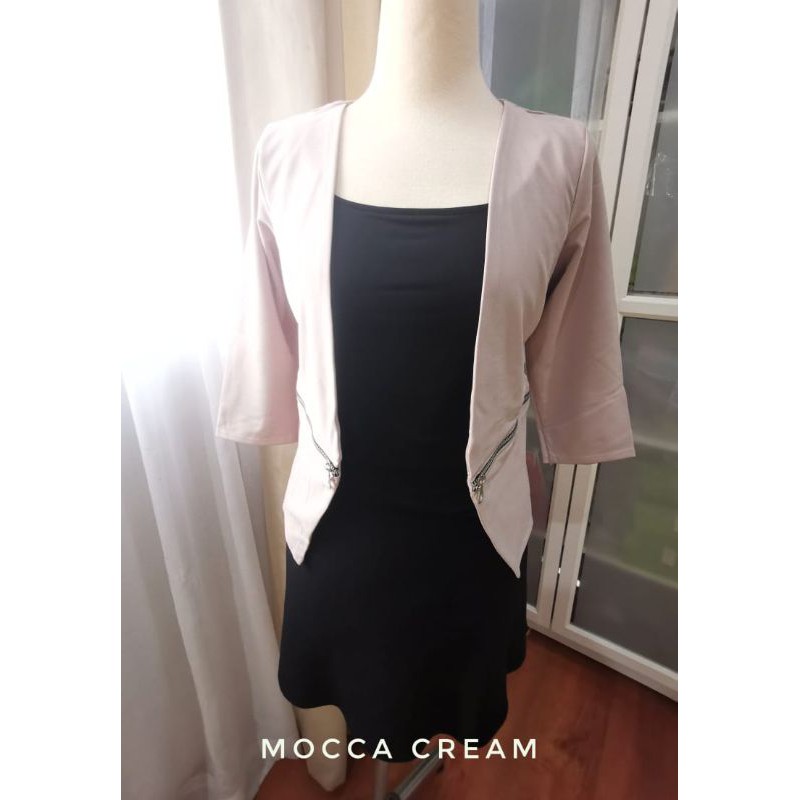 Blazer Side Zipper tangan 3/4 All Size