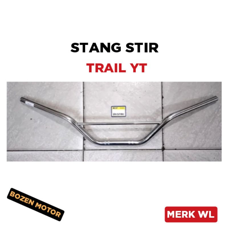 Stang Stir Trail Yamaha YT / Setang Setir Dudukan Motor / Krom Krum Crom Silver / WL / Trail 115