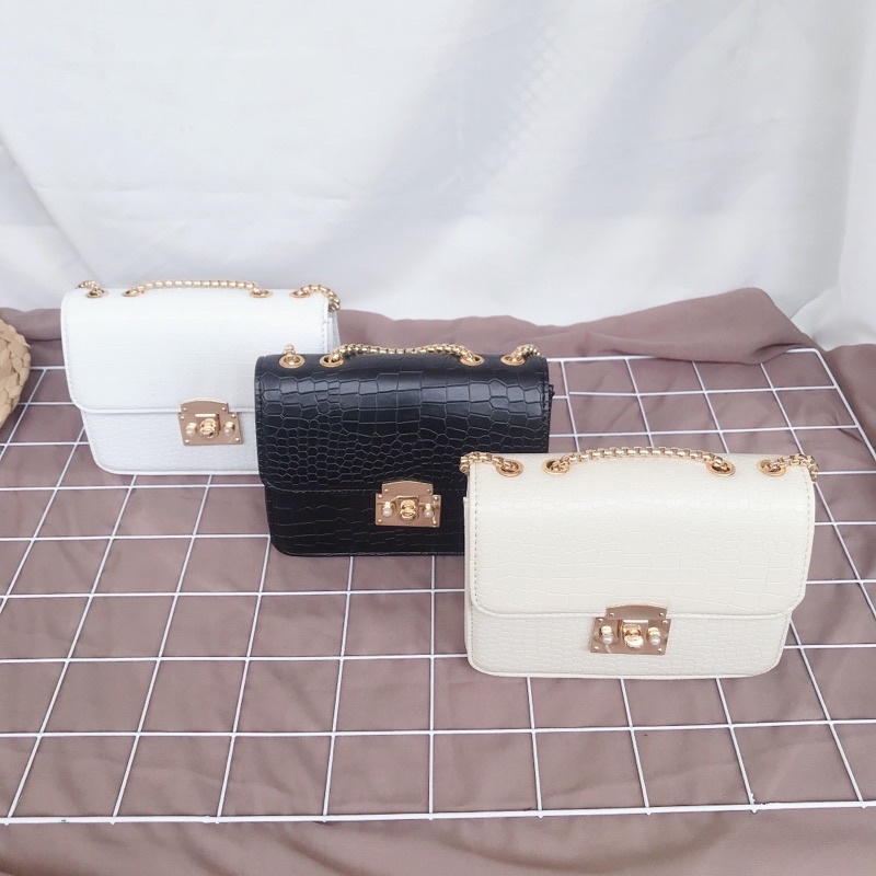 Tas Selempang Malvia Bag/Tas Wanita CK Croco-2