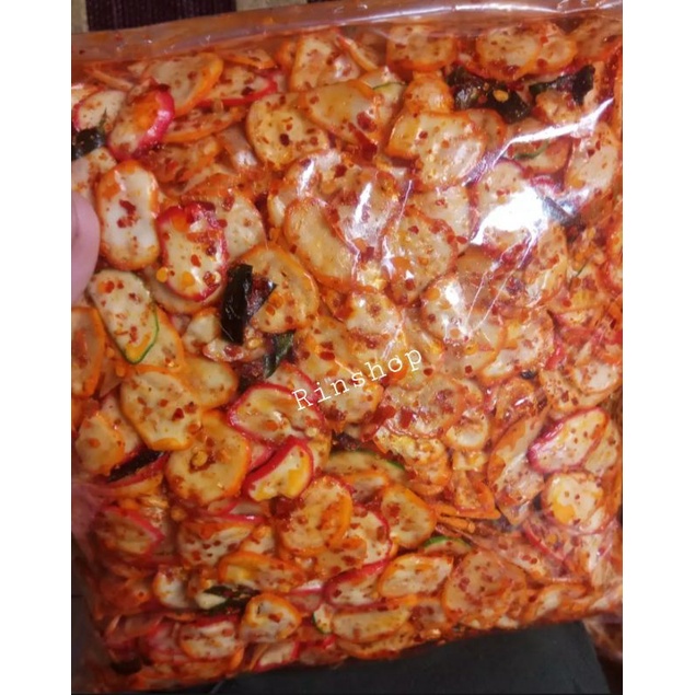 

kurupuk bawang exra pedas daun jeruk