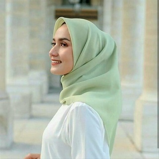 Fashion Shop Jilbab/Kerudung Segi Empat Bella Square Terbaru Murah Warna Terlengkap Rasa Mint Premiu
