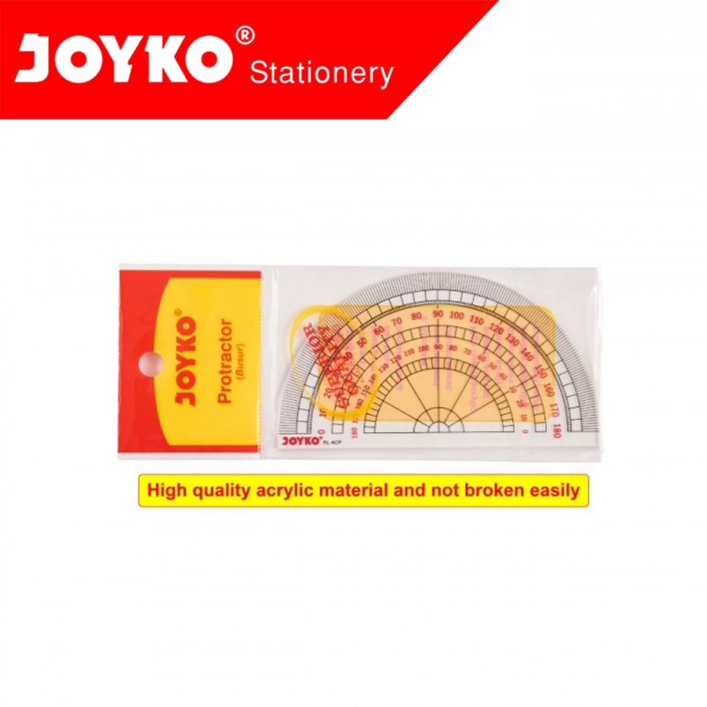 

Joyko Protractor Busur Mika 180/10 cm RL-ACP