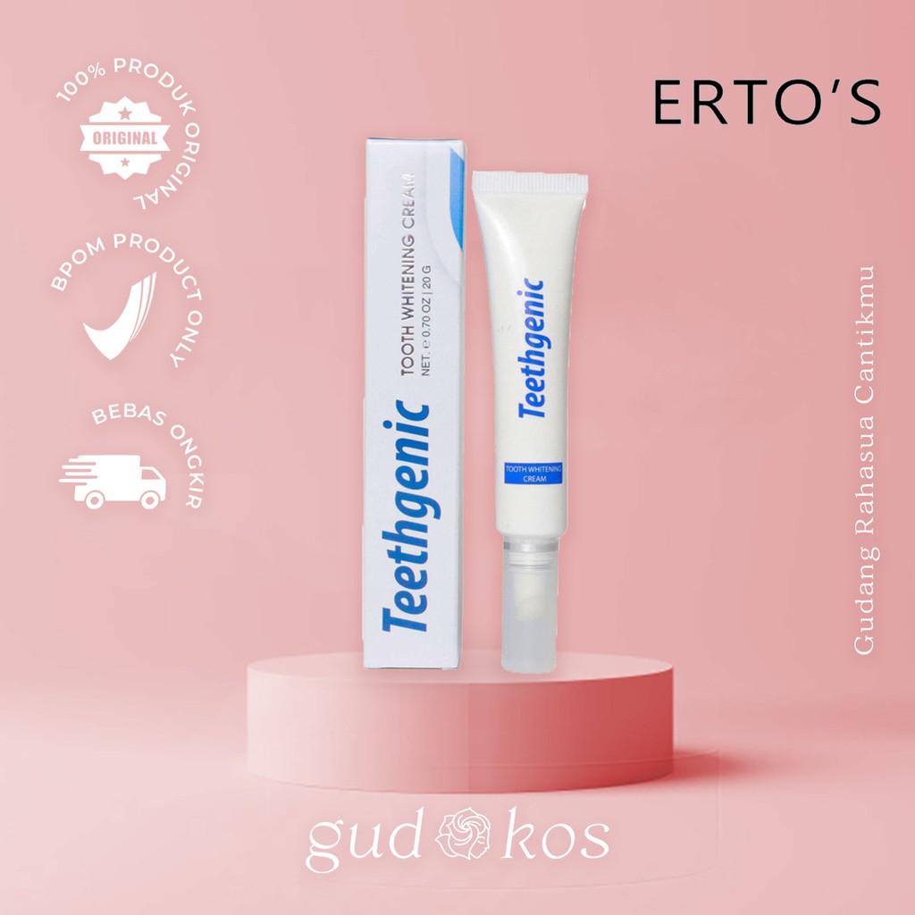 ERTOS / ERTO'S Teethgenic Tooth Whitening Cream / Cream Pemutih Gigi