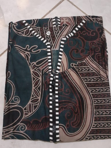 Atasan Batik Wanita Lengan Panjang Blouse Kancing Depan ,,, Motif Batik