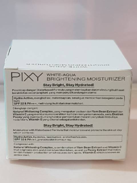 kandungan pixy white aqua brightening moisturizer