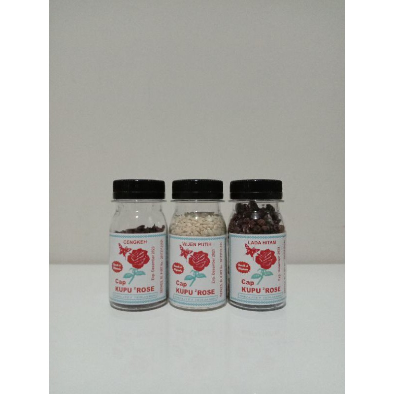 

Lada Hitam + Wijen Putih + Cengkeh Kupu-Kupu Rose Bundling