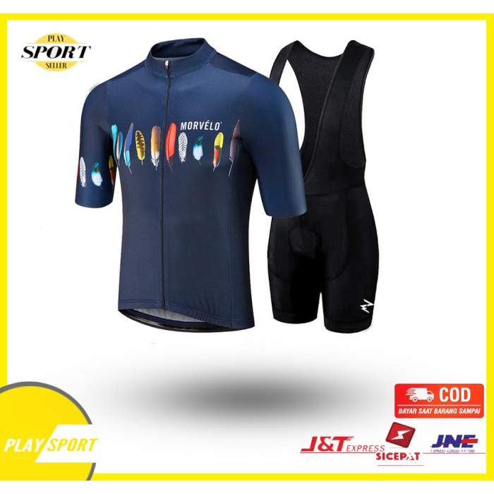 Jersey Sepeda Import MORVELO Cycling Jersey BIB Setelan Roadbike