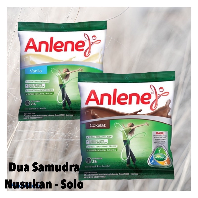 

(E-14) Anlene Sachet 250gr Cokelat dan Vanilla coklat (isi 10sach