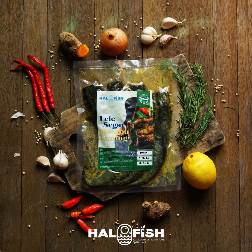 

Lele Segar Bumbu Kuning / Lele Siap Goreng / Lele Bumbu 4 - 8 Ekor
