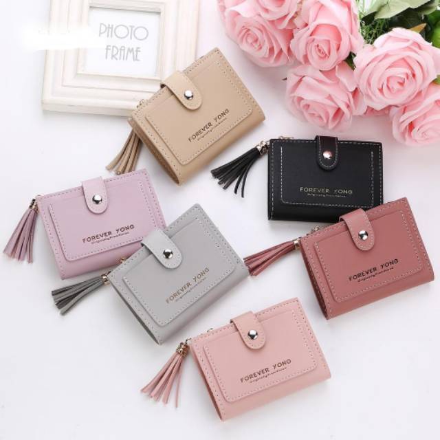 DOMPET CANTIK IMPORT REALPICT DOMPET WANITA AKSESORIS FASHION HOLDER WALLET HANDBAG ORI TERLARIS