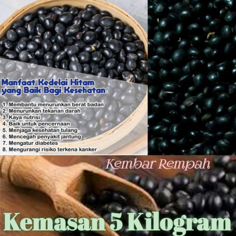 

Hemat!! Kedelai hitam kemasan 5 kilogram