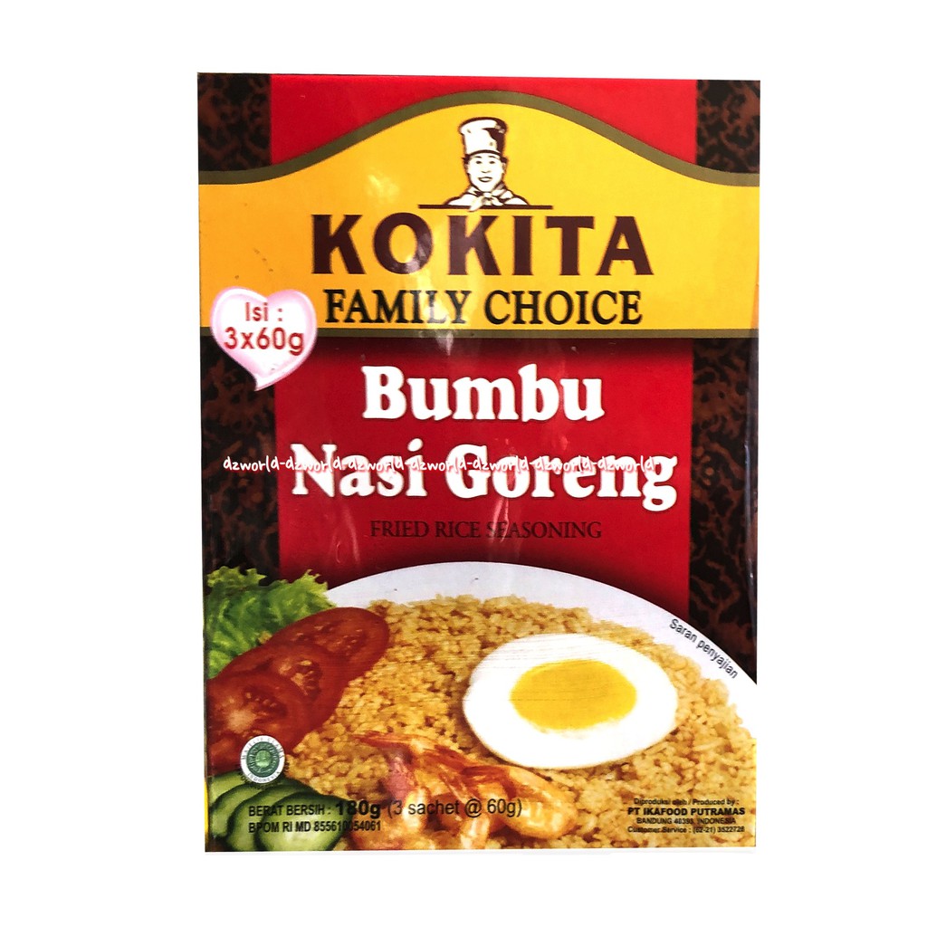 Kokita Bumbu Nasi Goreng Fried Rice Seasoning Bumbu Instan Untuk Nasi Goreng 60gr