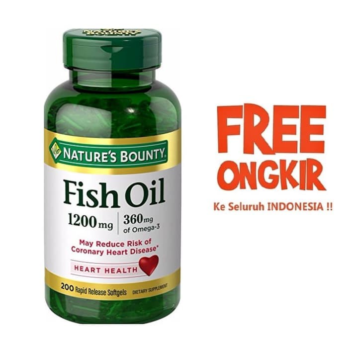 Nature Nature's Bounty Fish Oil Omega 3 1200 mg 1200mg isi 200 omg