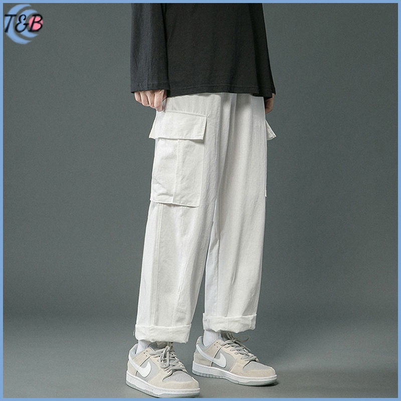 Celana cargo pria panjang korea style oversize baggy pants celana kasual pria celana kargo jumbo murah celana longgar pria celana kerja pria