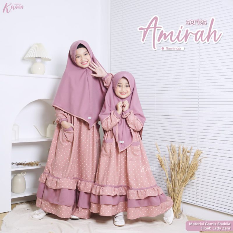 GAMIS SYARI ANAK 2-13 THN GAMIS AMIRAH SERIES BY HOUSE OF KIRANA ORI TERBARU FASHION MUSLIM ANAK PER