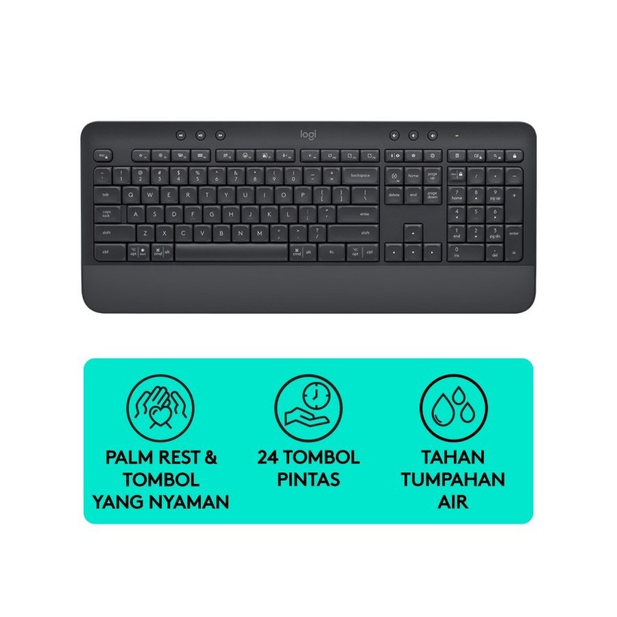 Logitech Signature K650 Keyboard Wireless Bluetooth - K 650