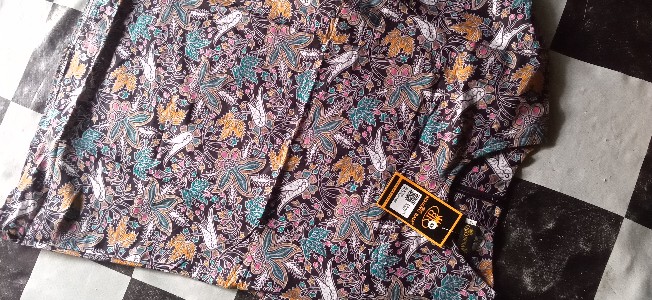 Benang Raja Atasan Batik Wanita Lengan Pendek Ukuran M L Xl