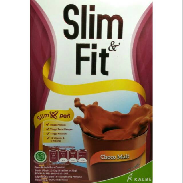 Susu Slim&Fit/Susu Diet Slim Fit/Meal Replacement Slim n Fit/Slim&Fit Kalbe/Slim fit Kalbe