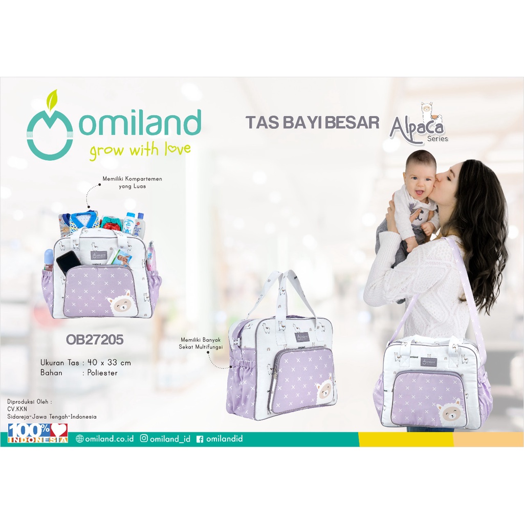 Omiland Tas Bayi Besar Alpaca Series