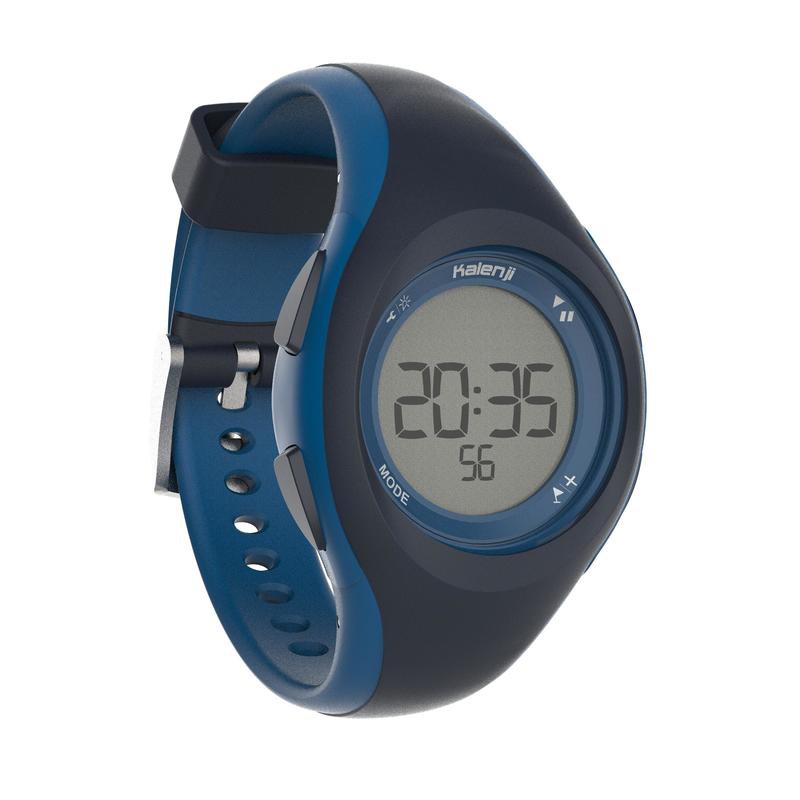 KALENJI W200S Jam Tangan Digital Timer Olahraga Wanita Dan Anak Original - Navy Blue