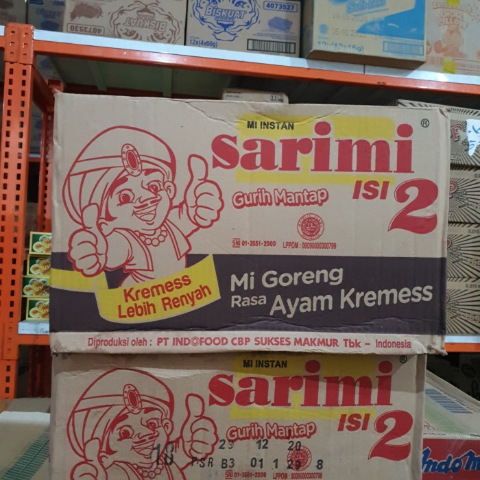 

CTN 24S - AYAM KREMES - MIE SARIMI DUO / MI GORENG SARIMIE DUO atayatoko