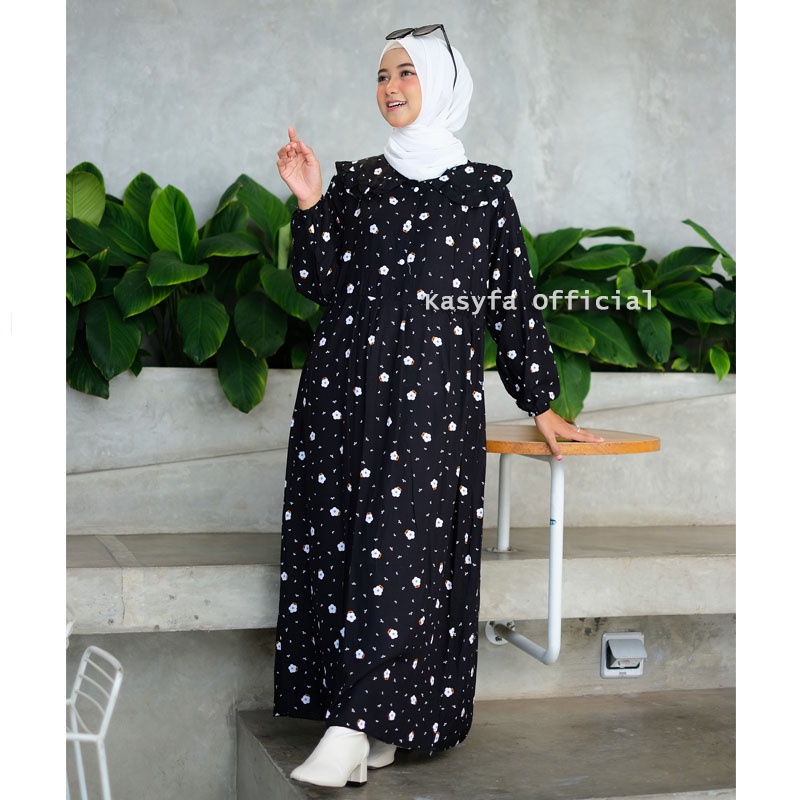 LINO MIDI DRESS // CHISA GAMIS MOTIF BUNGA