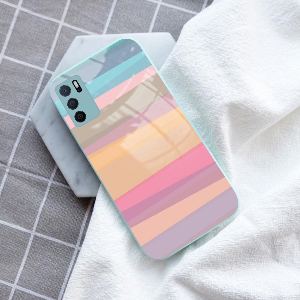 [SC187] Softcase Glass Kaca Tosca/Mint Oppo A16/A16s Terbaru - Case Oppo A16/A16s - Casing Hp Oppo A