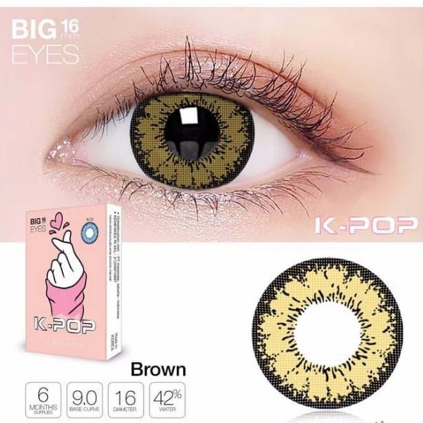 Softlens X2 K-POP DIA 16.00mm MINUS Black (-6.50 s/d -10.0) / KPOP Lensa Kontak /BS