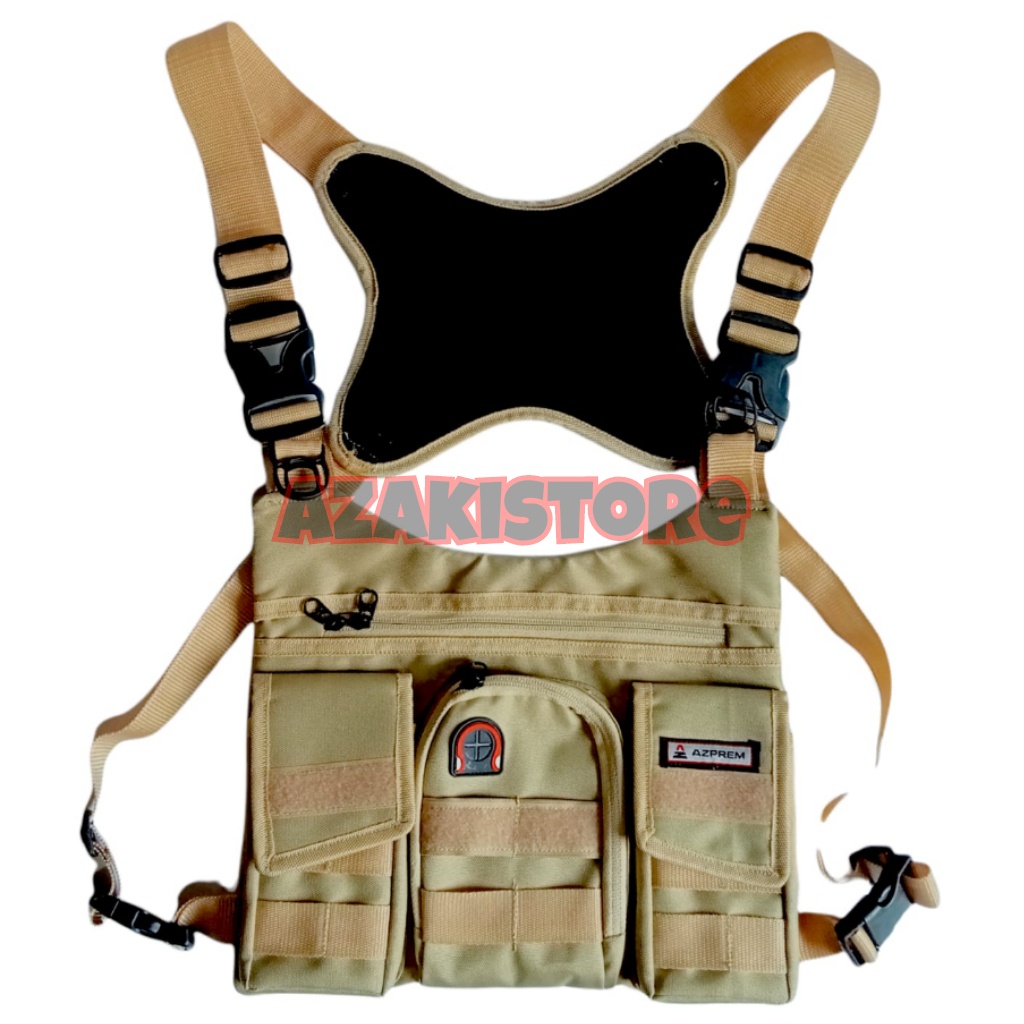 Tas Dada Pria - Rompi Dada - Chest Rig Bag Army - Biker Motor