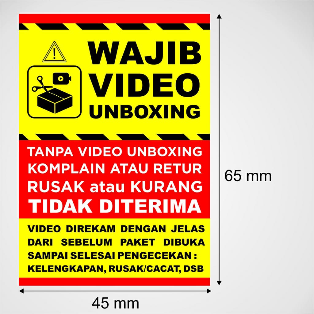 

STIKER UNBOXING / STIKER PENGIRIMAN
