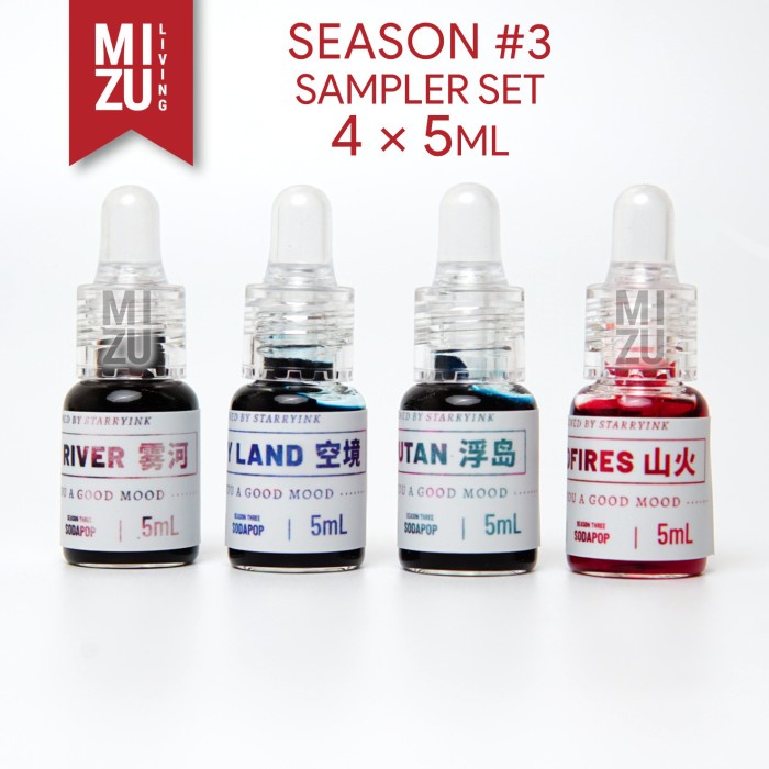 

Terlaris Starryink Sodapop Season 3 & 4 Sheening Scented Fountain Pen Ink Promo