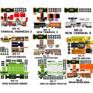 READY COD LEMBARAN PAPERCRAFT  TRUK  CANTER  HINO MBOISS 