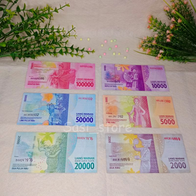 50 LEMBAR grosir UANG MAINAN MIRIP ASLI, UANG MAHAR-1