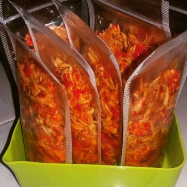 

Sambel ayam suwir home made tanpa pengawet