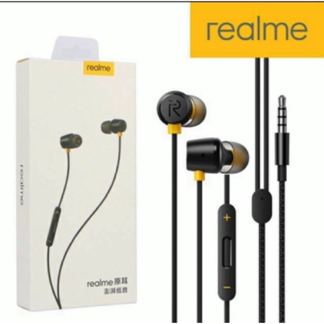 Headset Realme Buds 2 RMA155 Original 100%  Eaphone Handsfree Realme Buds 2 RMA 155