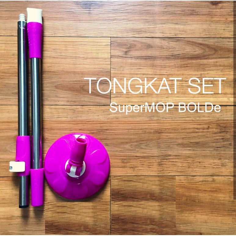 SUPERMOP BOLDE TONGKAT HANDLE PEL KEPALA MOP HEAD SPAREPART 169X SUPER MOP MURAH 1.050gr