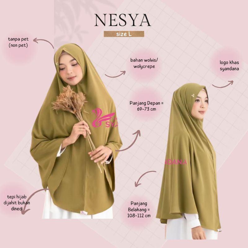 NESYA (NON PET) BY SYANDANA HIJAB