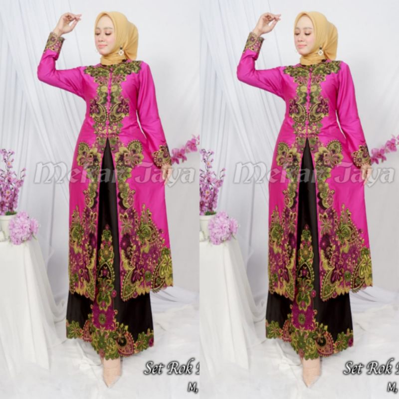 Kebaya Pesta Mewah | Set Rok Tunik Melayu | Set Kebaya Kipas Sapu Jagat | Tunik | Stelan Kebaya Wanita | Kebaya Kondangan | Set Kebaya Modern | Kebaya Seragaman Keluarga | Set Kebaya Busui Frendly Terbaru | Kebaya Tunik bordir Timbul