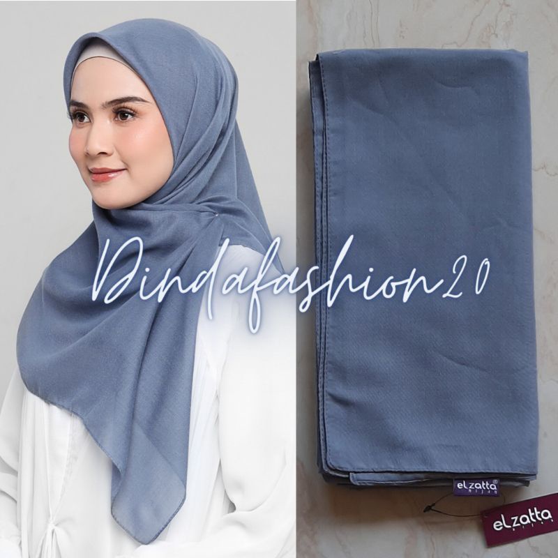 Elzatta Keisha Sadia Jilbab Kerudung Segiempat Polos Bahan Polycotton size 110x110cm-813 Sma